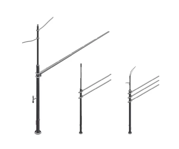 Tiang lampu jalan solar Inbrit untuk dijual.