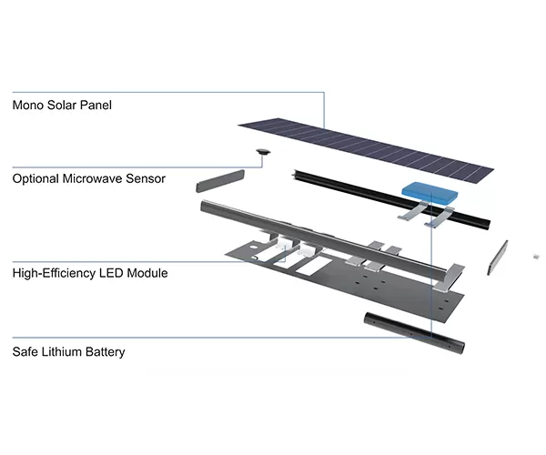 Lampu jalan solar semua-dalam-satu panel